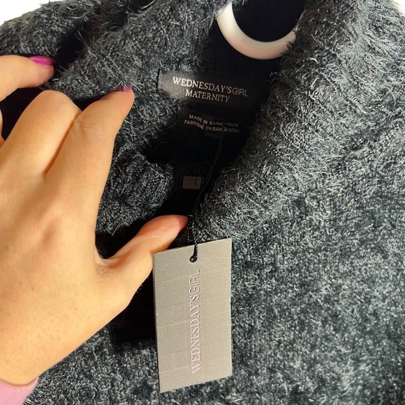 Wednesdays Girl Maternity Eyelash Sweater Dress • NWT • Size 18 - Picture 6 of 9